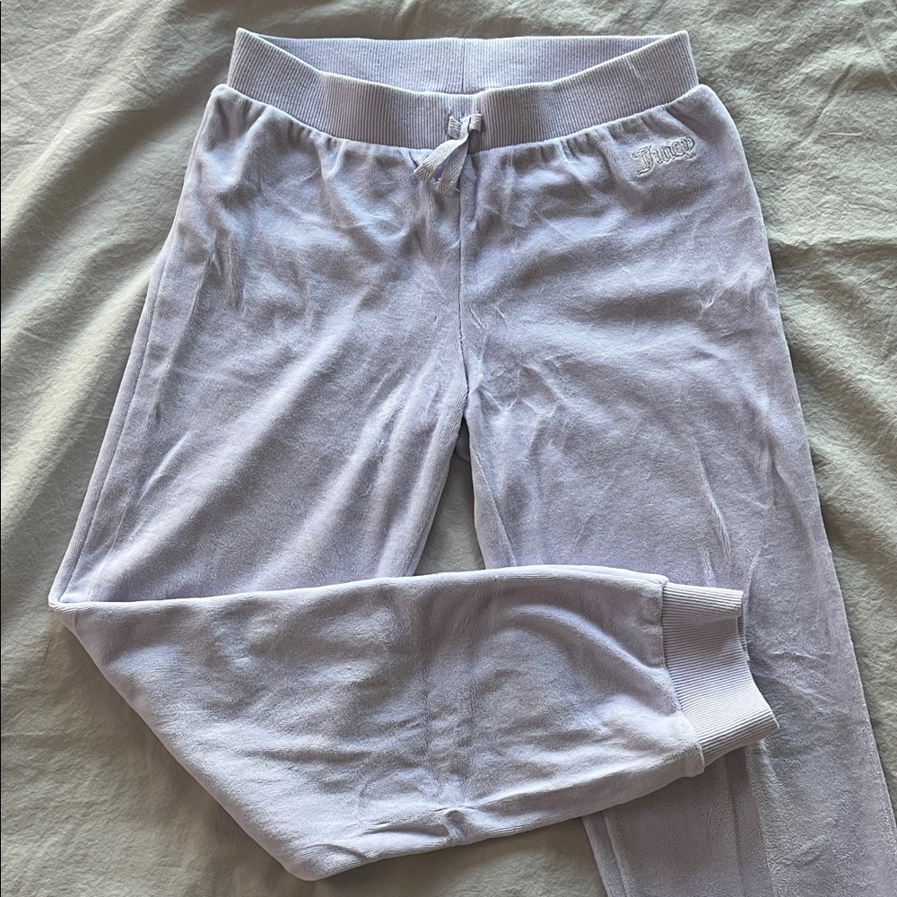 Girls purple velour juicy couture joggers 12